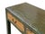 Vintage Rustic Fabric Grass Green Lacquer 3 Drawers Console Table For Sale - Image 10 of 12