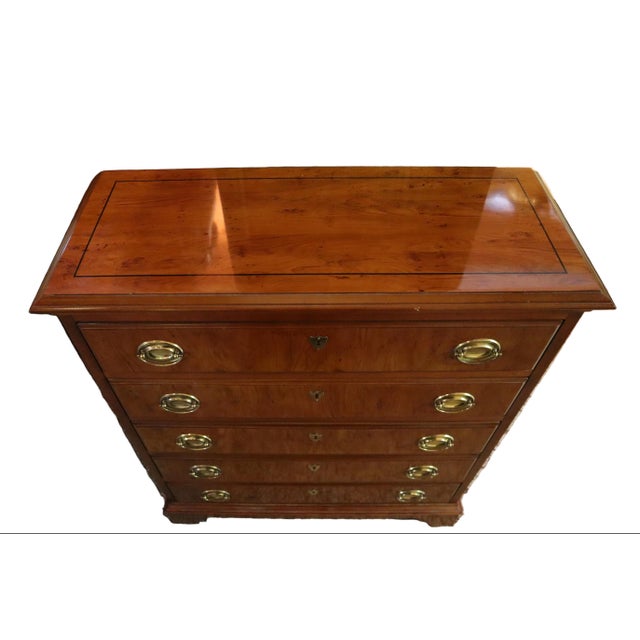English Drexel Heritage Yorkshire Collection Solid Yew Dresser For Sale - Image 3 of 10