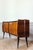 Brown Vintage Italian Sideboard in Chevron Wood Veneer For Sale - Image 8 of 12