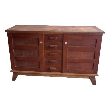 French Reconstruction Sideboard by René Gabriel, 1950 For Sale