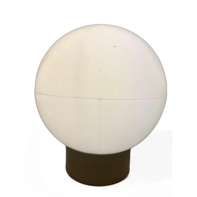 Mid-Century Modern Mid-Century Spherical Opaline Lamp with Plastic Base by Heals London, 1950 For Sale - Image 3 of 6