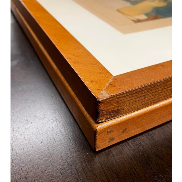 Vintage Framed Lithographic Prints From a Series Titled "Costumes Suisses" (Swiss Costumes) by Artist Kurt Wirth For Sale - Image 12 of 18