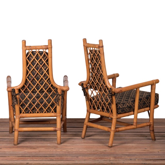 Mid-Century Modern Parzinger for Willow & Reed Dining Chairs, C.1955 - Set of 6 For Sale - Image 3 of 11