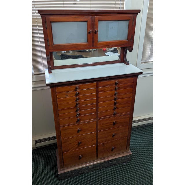 Early 20th Century Mahogany Dentist Cabinet For Sale In Chicago - Image 6 of 10