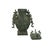 Green Gray Metal Carved Ritual Fengshui Vessel Display Art For Sale - Image 10 of 11