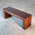 Contemporary Minimalist Sculptural Walnut Bench, Italy 1970s For Sale - Image 3 of 18