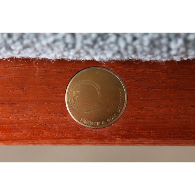 1950s Early Teak France Lounge Chair No. 136 Designed by Finn Juhl for France and Daverkosen For Sale - Image 11 of 12