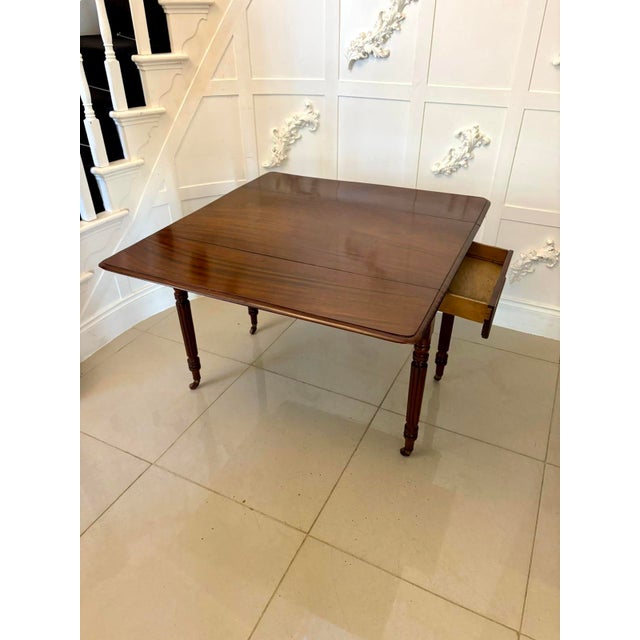 Brown Antique Regency Mahogany Drop-Leaf Pembroke Table, 1830 For Sale - Image 8 of 11