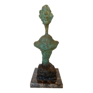 A Bronze Sculpture Styled After Giacometti