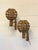 Pair of 1970s rattan and bamboo wall sconces. European Plug (up to 250V).The wiring of this item may be original and might...
