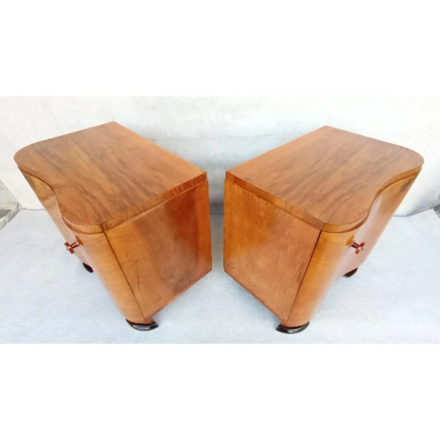 Bedside Tables by Jindrich Halabala for Up Závody, 1950s, Set of 2 For Sale - Image 14 of 18