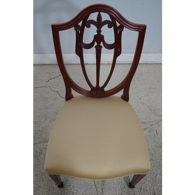 Kindel Shield Back Mahogany Side Chair For Sale In Philadelphia - Image 6 of 12