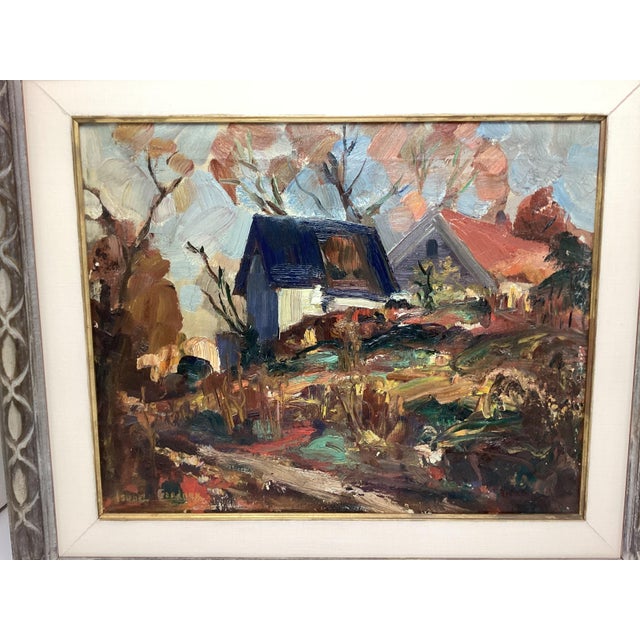 Isabel Gardner Impressionist Rural Landscape Painting. I love her use of Pallet knife, heavy paint use. Signed in the...