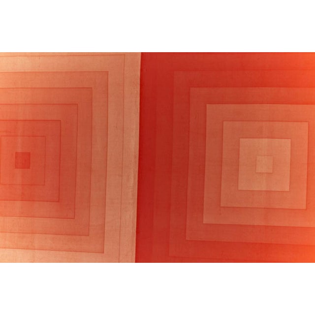 Verner Panton Large Square Cotton Velvet Wall Decor from Mira For Sale - Image 4 of 8