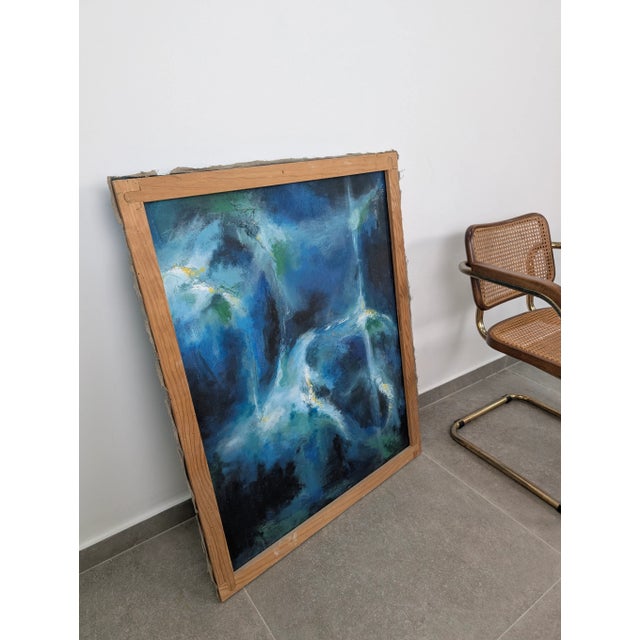 Woman on the Beach, 20th Century, Oil on Canvas For Sale - Image 7 of 8