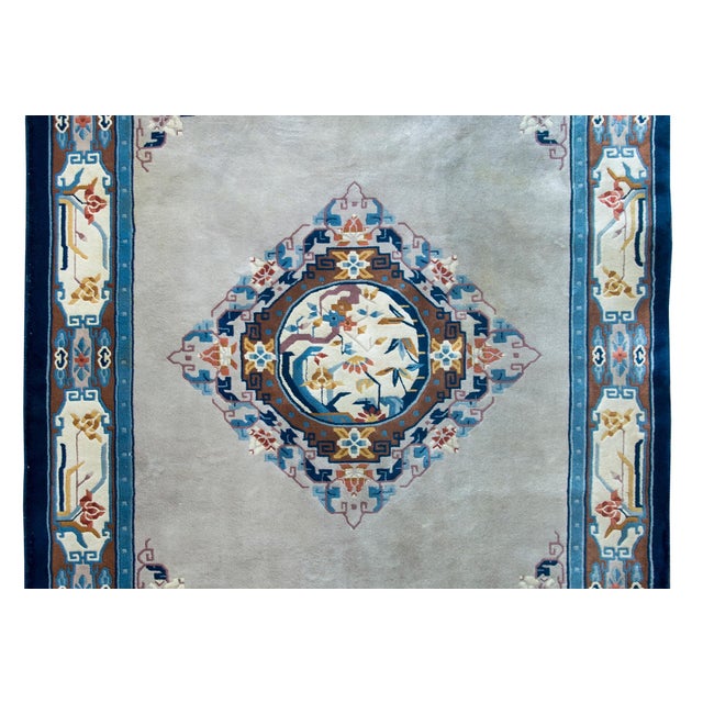 Textile Mid-20th Century Chinese Rug For Sale - Image 7 of 15