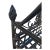 Vintage Wrought Iron Two Tier Standing Basket For Sale - Image 4 of 8