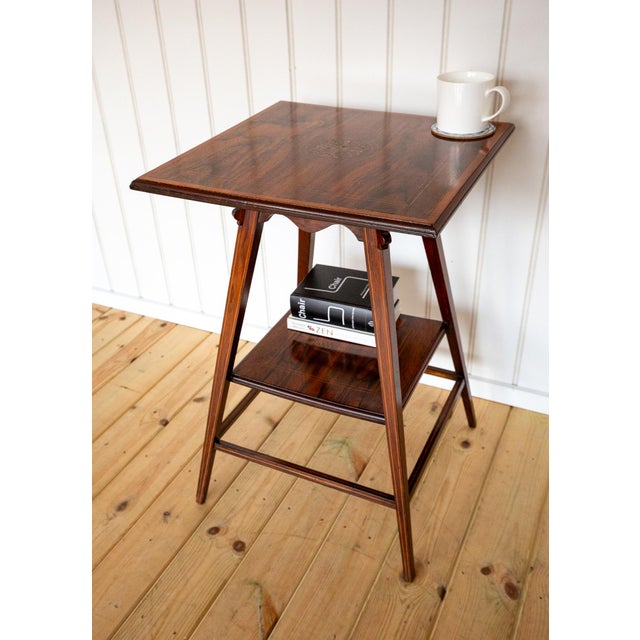 Antique Early 20th Century Edwardian Rosewood Side Table, 1900s For Sale - Image 18 of 18