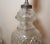 Silver Vintage Pair of 2 Cut Clear Crystal Glass Silver Toned Electric Table Lamps For Sale - Image 8 of 12