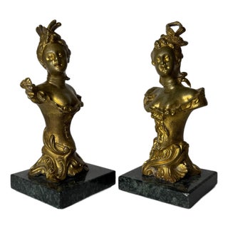 Belle Époque Bronze Sculptures, 1800s, Set of 2 For Sale