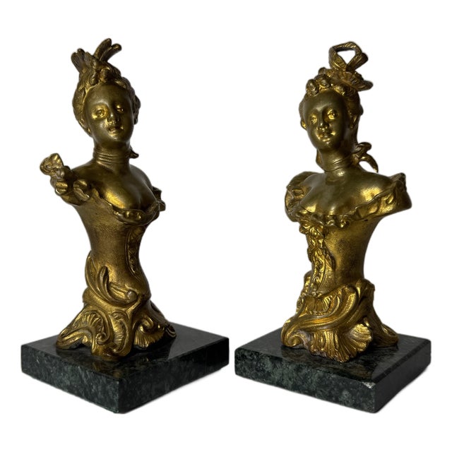 Belle Époque Bronze Sculptures, 1800s, Set of 2 For Sale