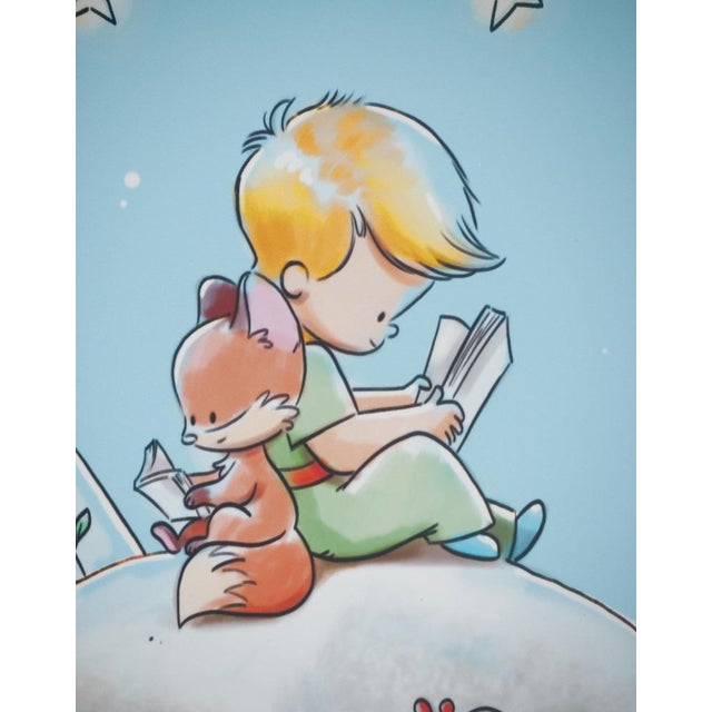 Modern Antoine De Saint-Exupery, Le Petit Prince sur la planète fleurie, Lithograph For Sale - Image 3 of 6