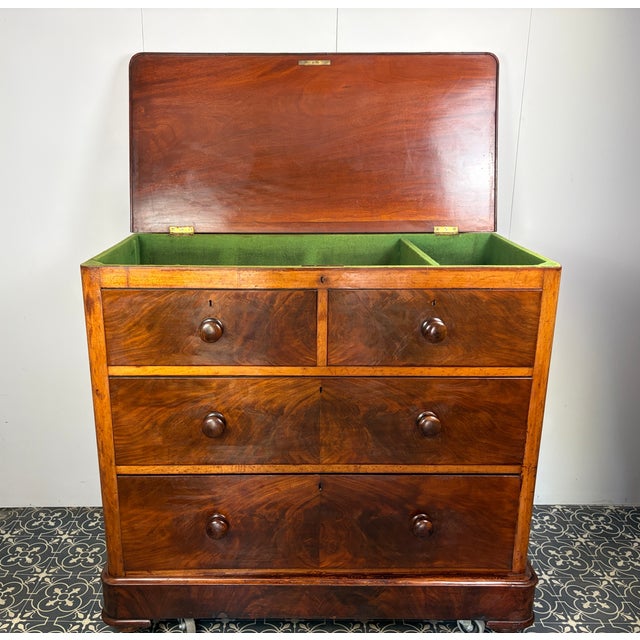 Vintage Mahogany Campaign Drawer Cabinet by Walter Carter for Harrods LTD., 1920s For Sale - Image 13 of 18