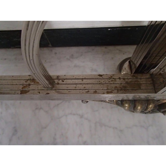 Spanish Art Deco Chrome Plated Head Board, Set of 2 For Sale - Image 4 of 11