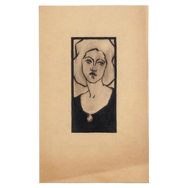 Woman is original drawings in mixed media on paper, realized by Angelo Griscelli (1893-1978). The state of preservation of...