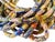 Glass Set of Twenty Vintage MilleFiori Ghana African Trade Bead Long Necklaces 15" H For Sale - Image 7 of 8