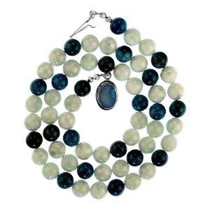 Green Angelite and Apatite Necklace