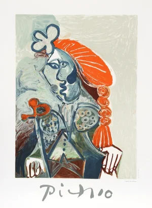 1980s "La Femme avec le Béret Rouge" Lithograph After Pablo Picasso
