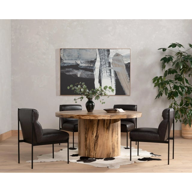 Contemporary Four Hands Hudson Round Dining Table, Primavera For Sale - Image 3 of 11