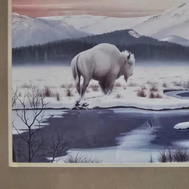 Experience the evocative beauty of Native American storytelling through art with "The Mystery" by renowned Cherokee artist...