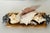 Coastal Antique Large Sea Shells Arrangement on Wooden Tray For Sale - Image 3 of 4