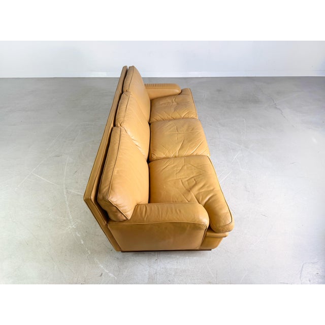 Mid-Century Three-Seater Sofa in Leather by by Arne Norell, Mexico For Sale - Image 8 of 13