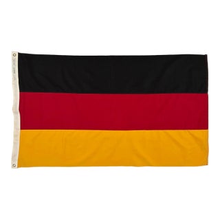 Vintage Sewn Cotton Flag of Germany For Sale
