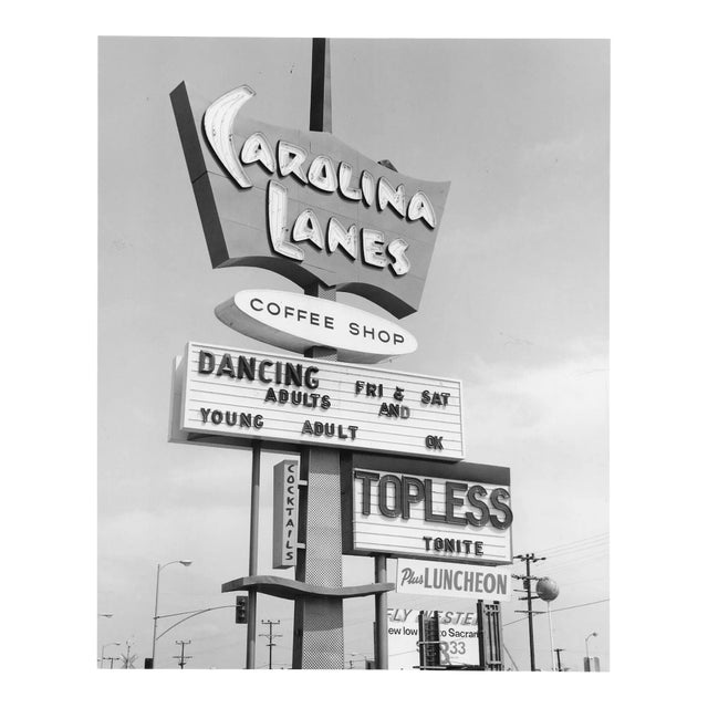 1967 Carolina Lanes Coffee Shop Strip Club Photograph by Don Ware For Sale