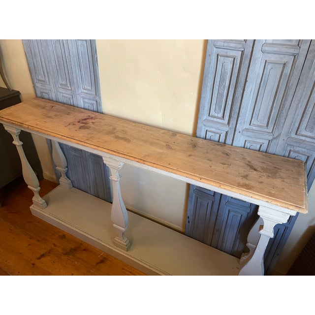 French Baluster Console Table, 1890s For Sale - Image 11 of 18