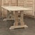 Vintage Rustic European Stripped Oak Trestle Dining Table For Sale - Image 12 of 16