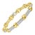 Two-Tone 5 Carat Diamond Bracelet in 14 Karat Yellow Gold, Estate For Sale - Image 15 of 18