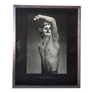 Vintage Mikhail Baryshnikov: Le Jeune Homme Et La Mort Framed Poster. For Sale