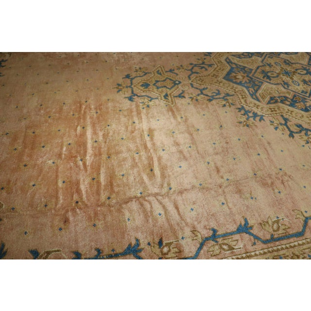Textile Palace Size Antique Turkish Oushak, 16'4'' X 25'4'' For Sale - Image 7 of 12