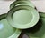 Mackenzie-Childs Sage Green Enamel 12” Chargers - Set of 4 For Sale - Image 9 of 15