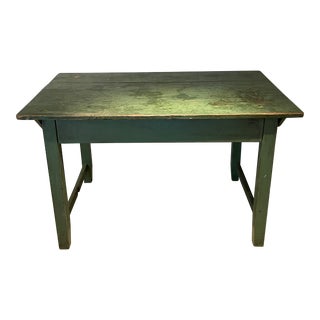 Antique Green Table/Desk For Sale