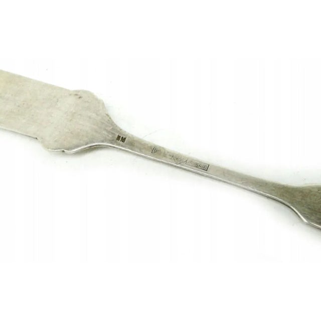 Art Nouveau Fish Knife by Fraget, 1900s, in Good conditions. Designed 1890 to 1919 This piece has an attribution mark, I...