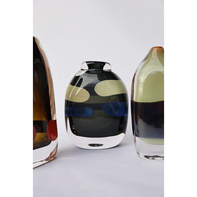 Kaiho I Vase in Mouthblown Glass by Pia Wüstenberg For Sale - Image 4 of 6