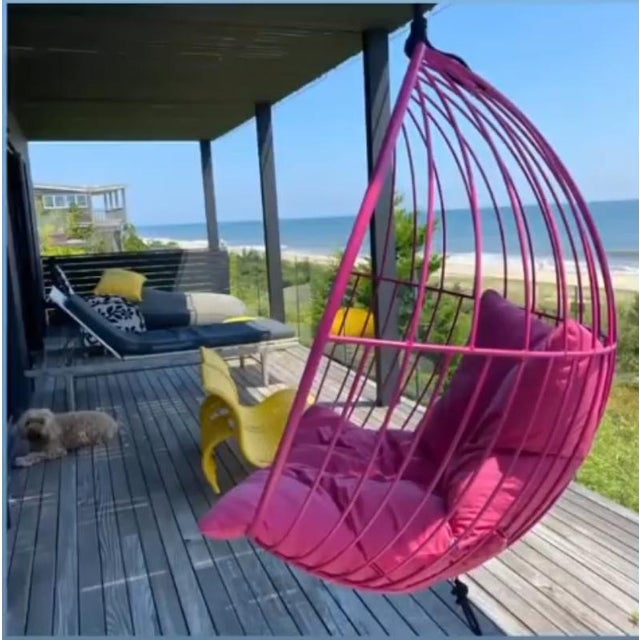 Minimal Bubble Swing Chair in Green Chairish