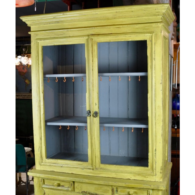 Wood Painted Cupboard, 1950s For Sale - Image 7 of 18