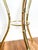 Late 20th Century Vintage 23" Faux Bamboo Brass-Tone Metal & Glass Plant Stand – Hollywood Regency / Chinoiserie For Sale - Image 5 of 12